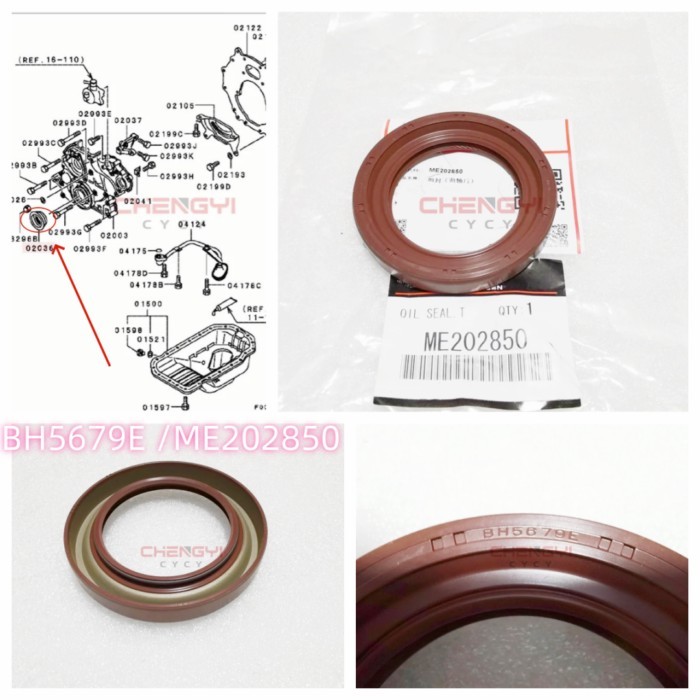 4M40 Engine Oil Seal Crankshaft Front Oil Seal Timing Gear Case For Pajero Montero Shogun Sport KH8
