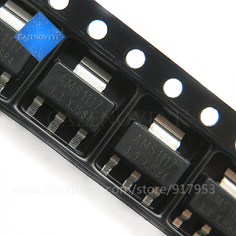 10 ชิ้น AMS1117-3.3V AMS1117-3.3 AMS1117 LM1117 1117 SOT-223 ชิปใหม่ IC