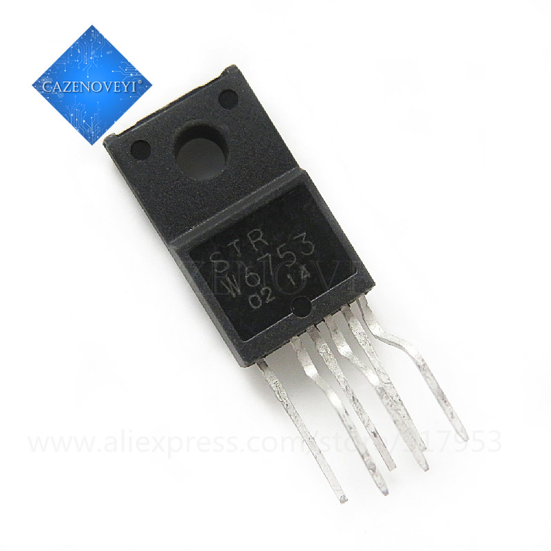 5 ชิ้น STR-W6753 STRW6753 W6753 TO220F-6 ในสต็อก