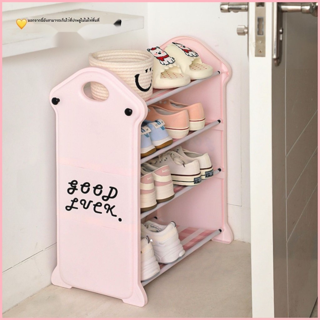 งรองเท้าคุณภาพสูงสําหรับครัวเรือนหลายชั้นประตูกันฝุ่นตู้รองเท้ารองเท้าให้เช่าการจัดเก็บหอพักชั้นเก็บ - รูปที่ 3