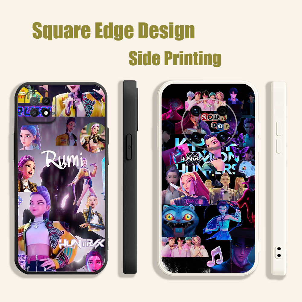 ปลอกสําหรับ OPPO Reno6 Reno 7 7z 5K A16E A16K A94 kpop นักล่าปีศาจ rumi zoy mira BOF01 เคสโทรศัพท์ขอ