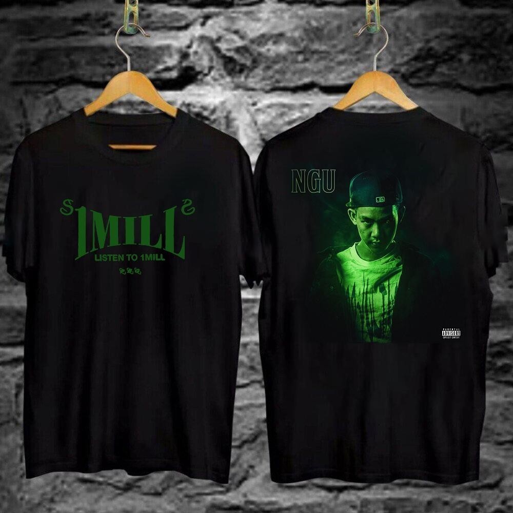 ใหม่ (พร้อมส่ง)เสื้อ PBG x 1MILL "LISTEN TO 1MILL"ผ้า เสื้อยืด เบียร์ ช้าง ใส่ได้ ทั้ง ชาย หญิง ผ้า