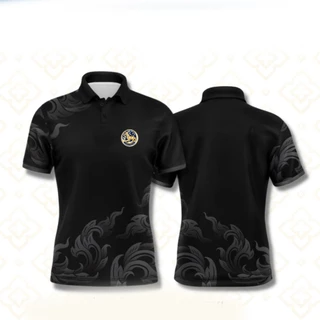 (Qianrui01) เสื้อโปโลลายไทย เสื้อทำงาน แบรนด์Juntakarn จันทกานต์ รุ่น (กนกประยุกต์สีใหม่ อปท) เกรดพรีเมียม ใส่สบาย ไม่ร้อน (เลือกตราหน่วยงานได้ สาธา สพฐ อปท และอื่นๆ)