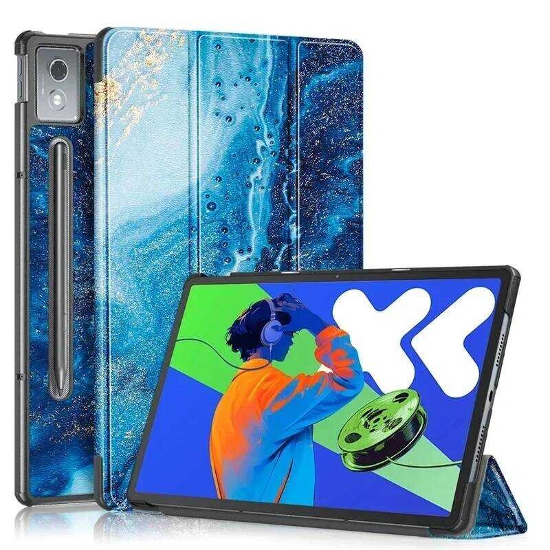Lenovo Idea Tab Pro " case Trifold Magnetic Leather Stand Hard Smart Cover สําหรับ Xiaoxin Pad 12.7 