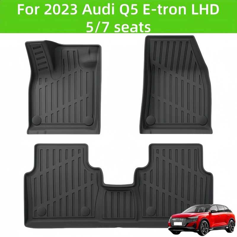 สําหรับ 2023 Aodi Q5 E-tron TPE 3D รถพรมปูพื้น/ด้านหลัง