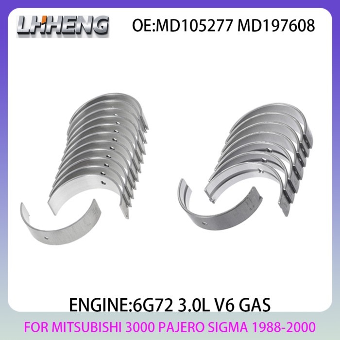 6G72 Engine Main & Rod Bearings Kit FOR MITSUBISHI 3000 PAJERO SIGMA Station Wagon 3.0L 3.0 L T V6