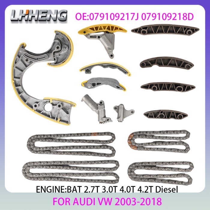 BTA Engine timing chain kit For AUDI A4 B7 B8 A5 A6 C6 A8 D4 Q5 Q7 VW PHAETON 2.7L 3.0L V6 4.0L 4.2