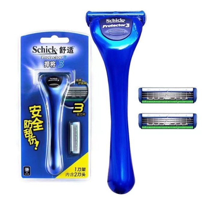 Schick สบาย Titan 3 มีดโกนใบมีด Protector3D Titan Diamond Handle คู่มือมีดโกนหัว
