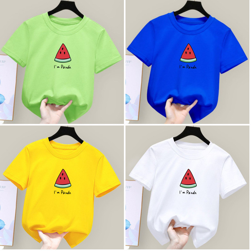Relaxing Kids Short Sleeve T Shirt Boys Cotton Round Neck Tee for 8 - 9 ปี