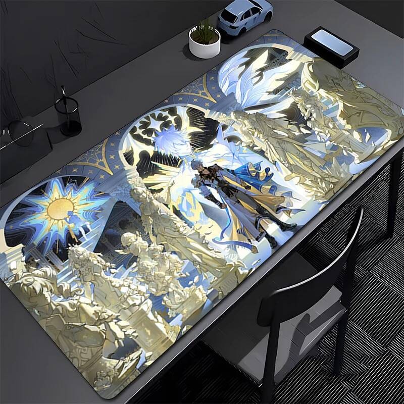 แผ่นรองเมาส์คอมพิวเตอร์ Honkai Star Rail Painon ขยายโต๊ะแล็ปท็อป Cool อะนิเมะ Gamer คีย์บอร์ด Pad อุปกรณ์เสริมสําหรับเล่นเกม Mousepad