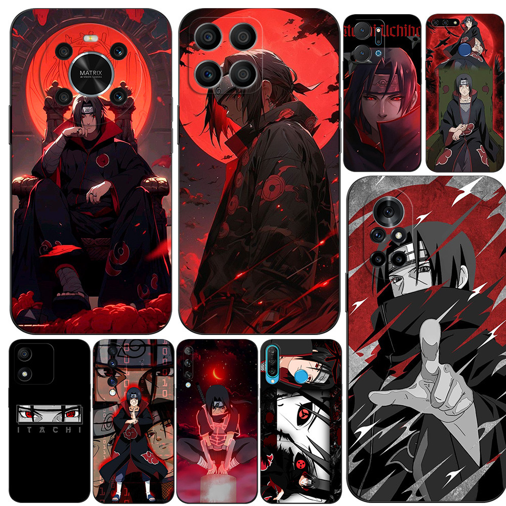 สําหรับ Honor 9A 9C 9S 9 lite สําหรับ Huawei Y7P Y5P Y8P โทรศัพท์ปกหลังซิลิคอนสีดํา Tpu Uchiha Itach