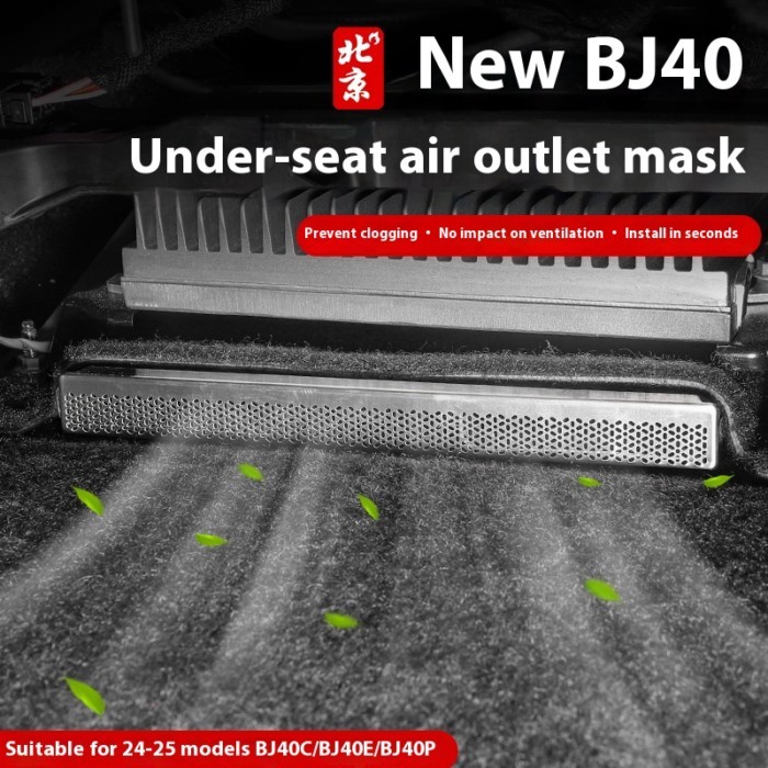 For BAIC BJ40 BJ40C BJ40e Plus 2024 2025 2026 Accessories Protective Cover Under-seat Air Outlet