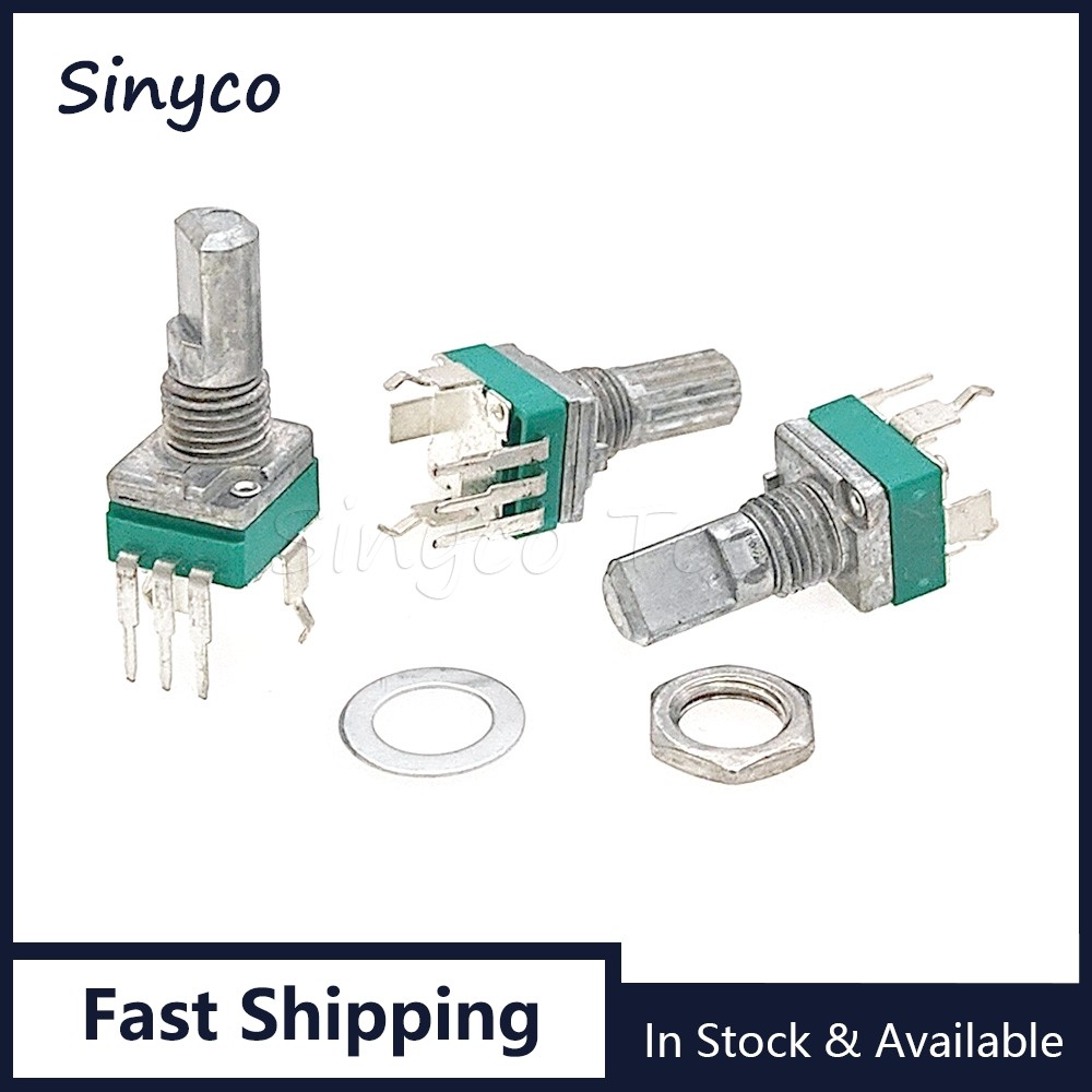 5PCS RK097NH RV097 เดี่ยว 3Pins C10K C20K C50K C100K C500K C1M ปิดผนึก Potentiometer C103 C203 C503 