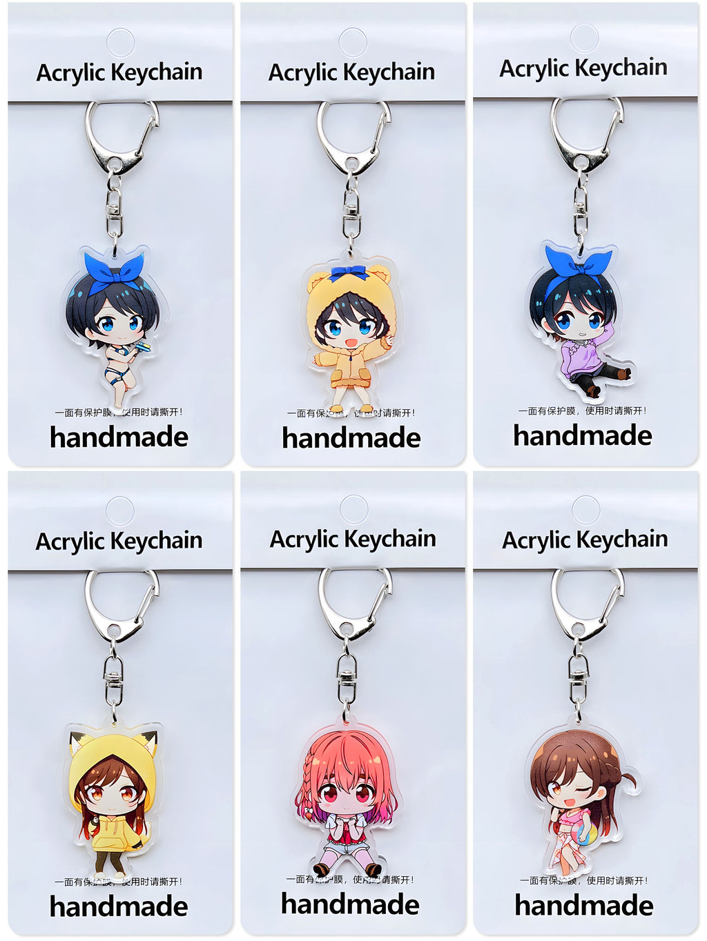 เช่าแฟนจี้อะคริลิค Mizuhara Chizuru Ichinose Chizuru Kanko Ruka พวงกุญแจ