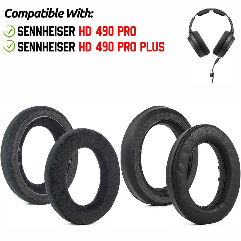 สําหรับ Sennheiser HD 490 Pro / HD 490 Pro Plus หูฟังแผ่นรองหูฟังฟองน้ําชุดหูฟัง Earmuffs เปลี่ยนฝาค