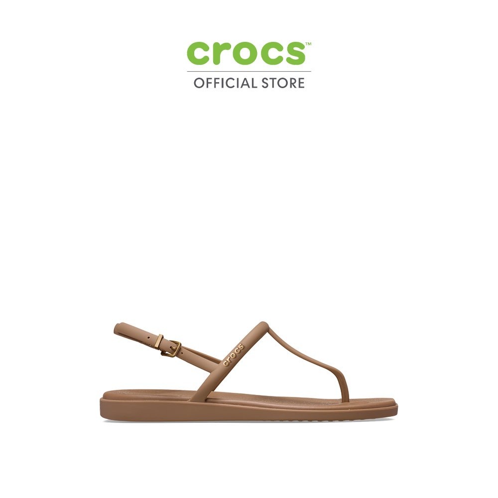♞,♘CROCS รองเท้าแตะผู้หญิง MIAMI THONG FLIP รุ่น 209793-2JJ - MILK CHOCOLATE KHF