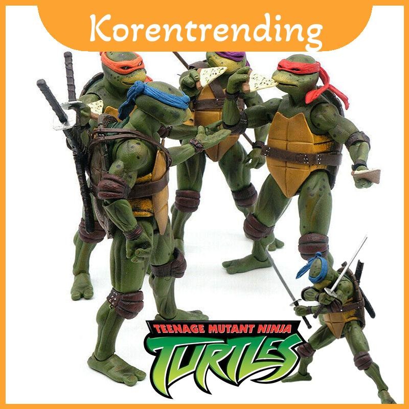 Tmnt 7 "Neca Ninja Turtles 1990 ภาพยนตร์แอ็คชั่นฟิกเกอร์ของเล่น