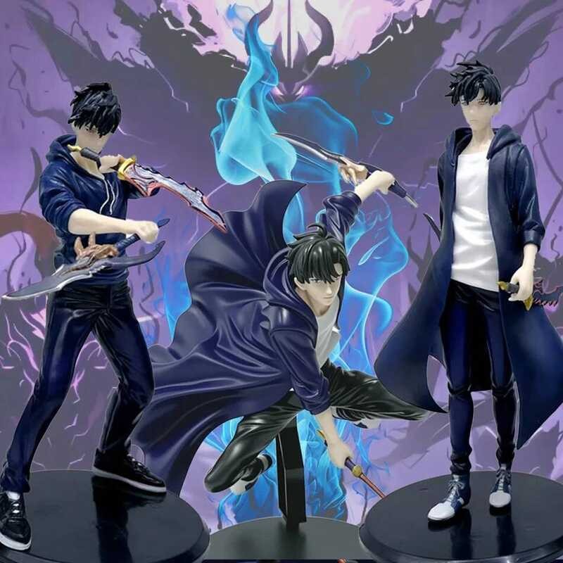 C Solo Leveg Sung Jinwoo Anime Figure Ore Dake Level Up Na Ken Shun Mizushino Action Figure Collect