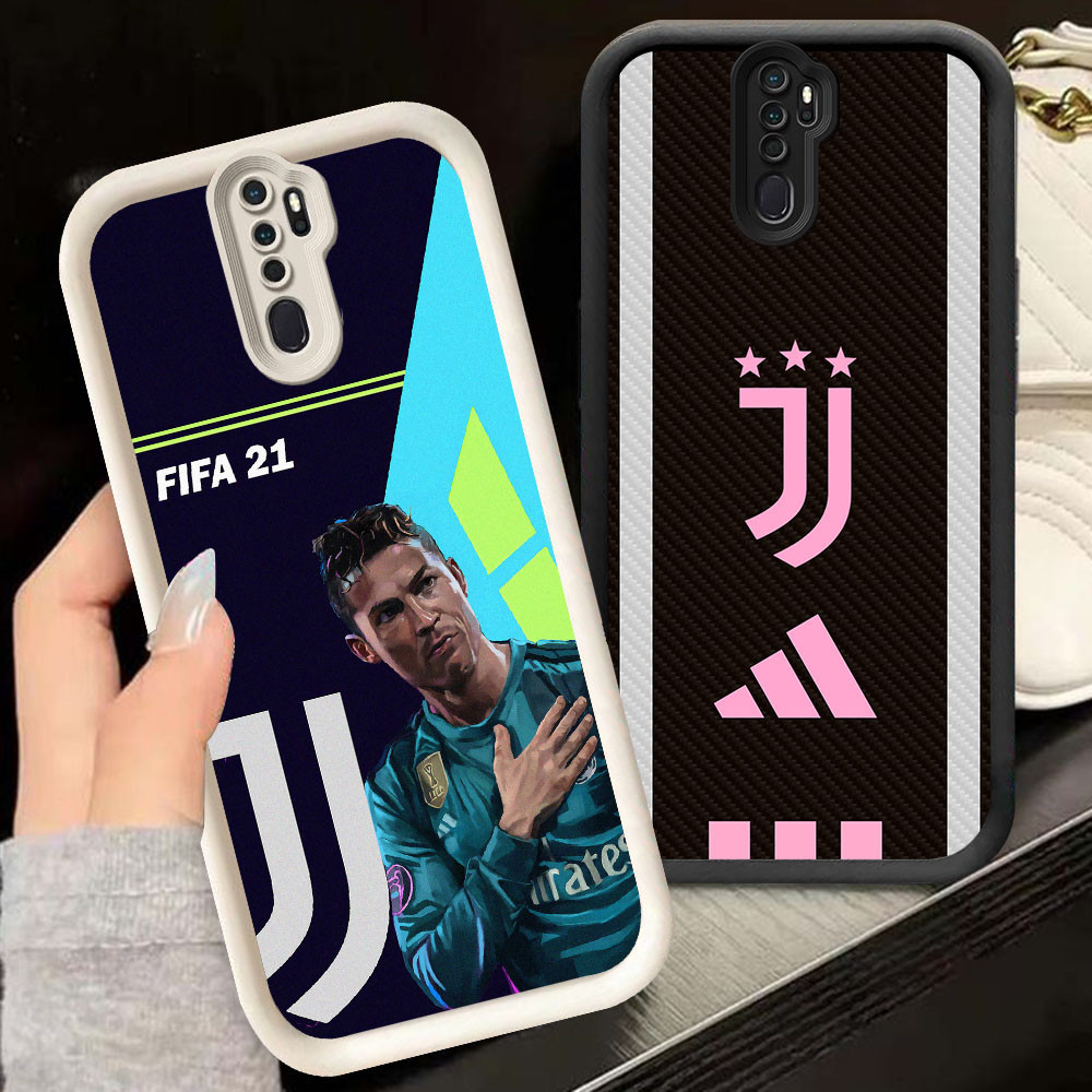 TS-15 ยูเวนตุส CR7 ปลอกกันกระแทกสําหรับ OPPO A9 A5 F11 Reno 8T 2Z 2F Pro