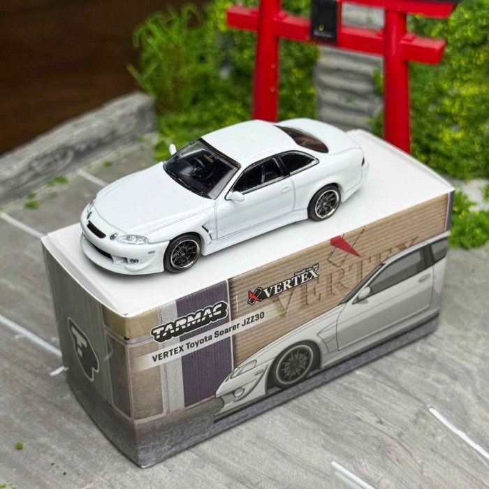 Tarmac Works TW 1: 64 Toyota VERTEX JZZ30 โมเดลรถโลหะผสมสีขาว