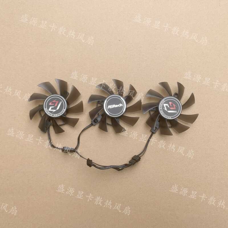 ASRock/ASRock RX 5600XT Phantom พัดลมระบายความร้อนการ์ดกราฟิก T128015ซ.ช