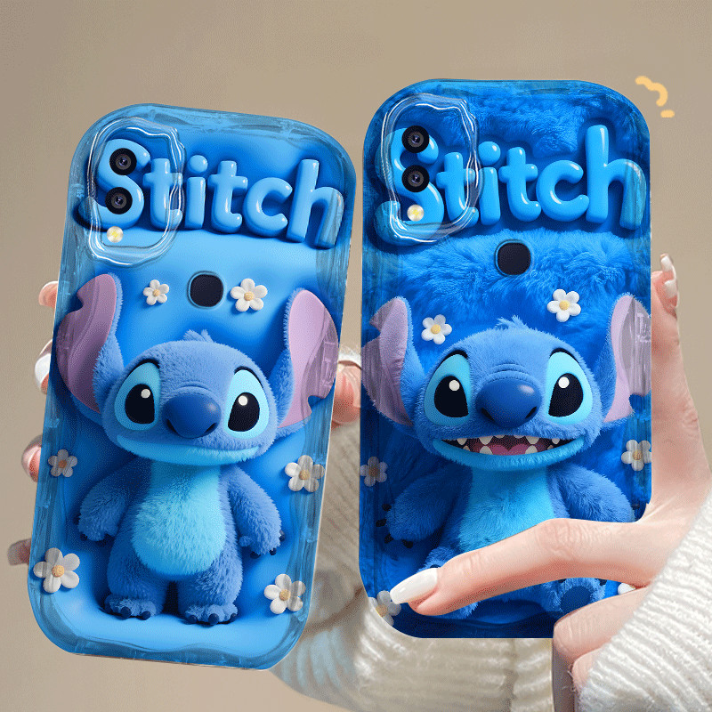 ปลอกสําหรับ VIVO Y85 V9 Y89 Z1i Y91i Y95 U1 Pro หรูหราแฟชั่นน่ารัก Stitch การ์ตูน 2D ซิลิโคนนุ่ม TPU