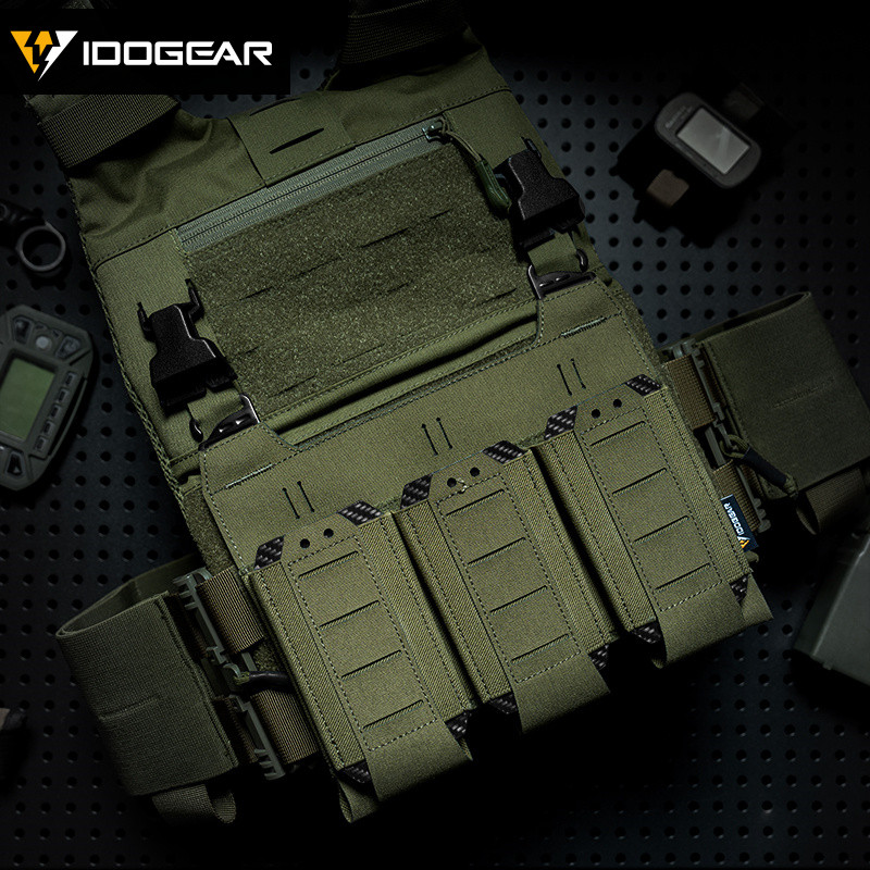 IDOGEAR FCSK3.0 เสื้อกั๊กยุทธวิธี กระเป๋าเก็บกระสุนTriple 556 สายสะพายแบบFerro พัสดุมัลติฟังก์ชันครบ