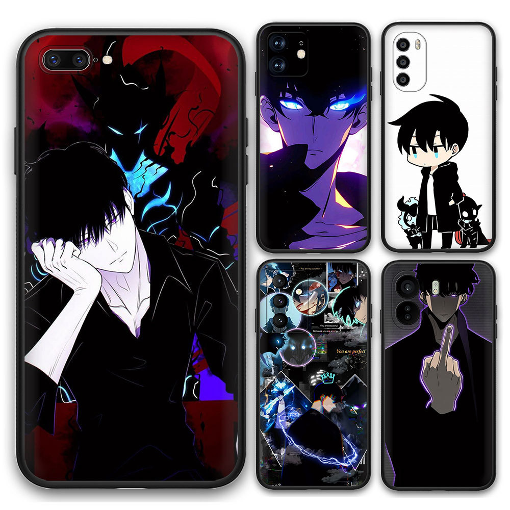 Redmi Note 12 12S 12R 12Pro 12 Turbo 12ProPlus 5G 13 ซิลิโคนอ่อนนุ่มสีดํา B9M7 Solo Leveling TPU เคส