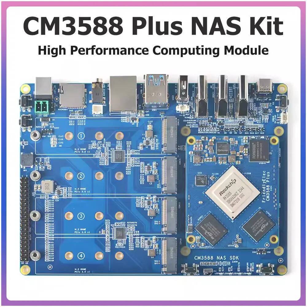 C CM3588 Plus NAS Kit Rockchip RK3588 Development Board PCIe 2.5G Ethernet Controller รองรับ OpenWrt