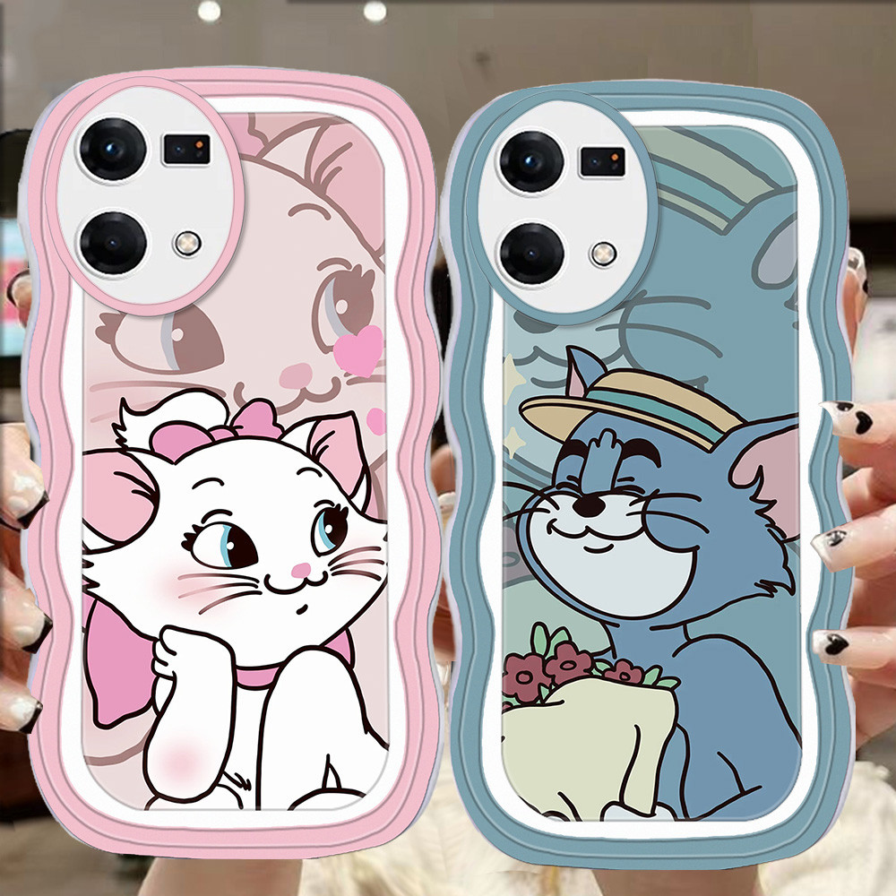 A-22 คู่ Marie TPU Casing สําหรับ OPPO Reno 7 7Z 8Z 8 Lite 5G เคสใส