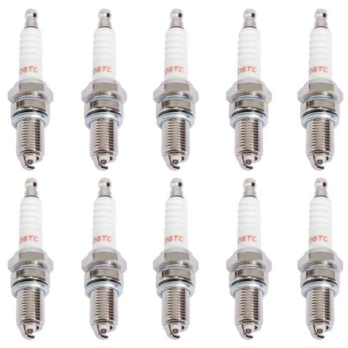 10Pcs Spark Plug D8TC D8EA DR8EA CG 125 125cc-150cc 200cc 250cc GY6 CG125 CF250 CH250 Motorcycle AT