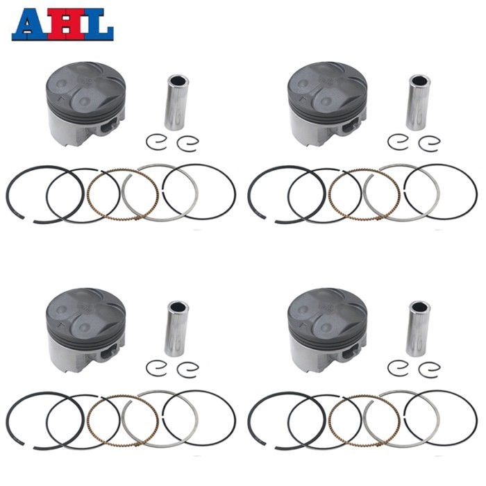 Motorcycle STD ~ +100 56mm 56.25mm 56.50mm 56.75mm 57mm Piston & Rings Kit For YAMAHA FZR400RR SP 3