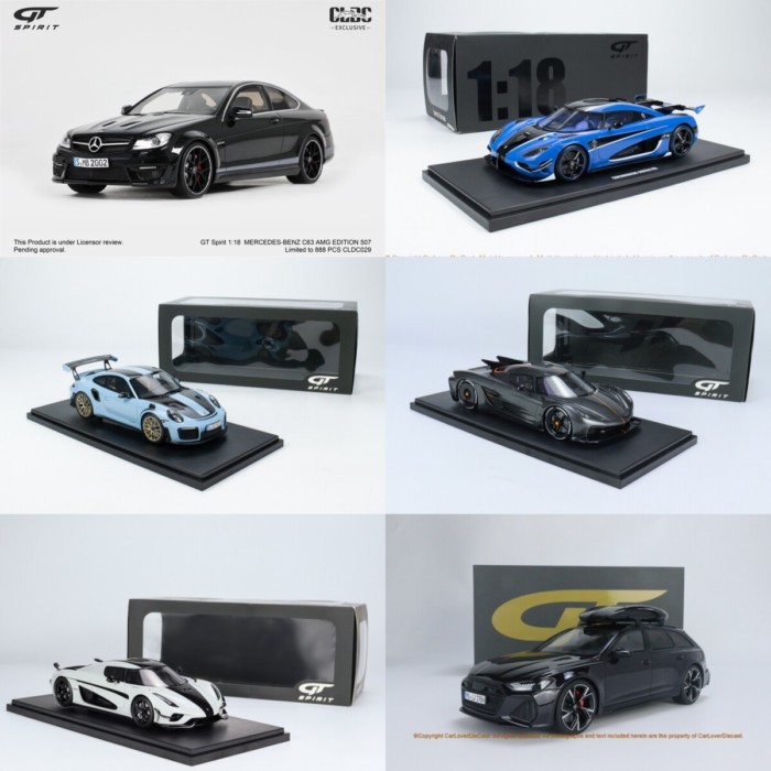 GT Spirit 1: 18 Connier Spirit Porsche 911 GT2RS Audi RS6 RWB เรซิ่นรถรุ่น