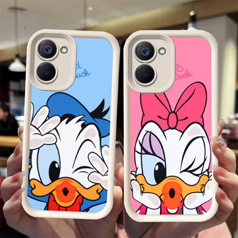 J-15 Donald Duck ดำขาวชมพูเคสโทรศัพท์หรับ VIVO Y28S Y36 Y27S Y27 5G