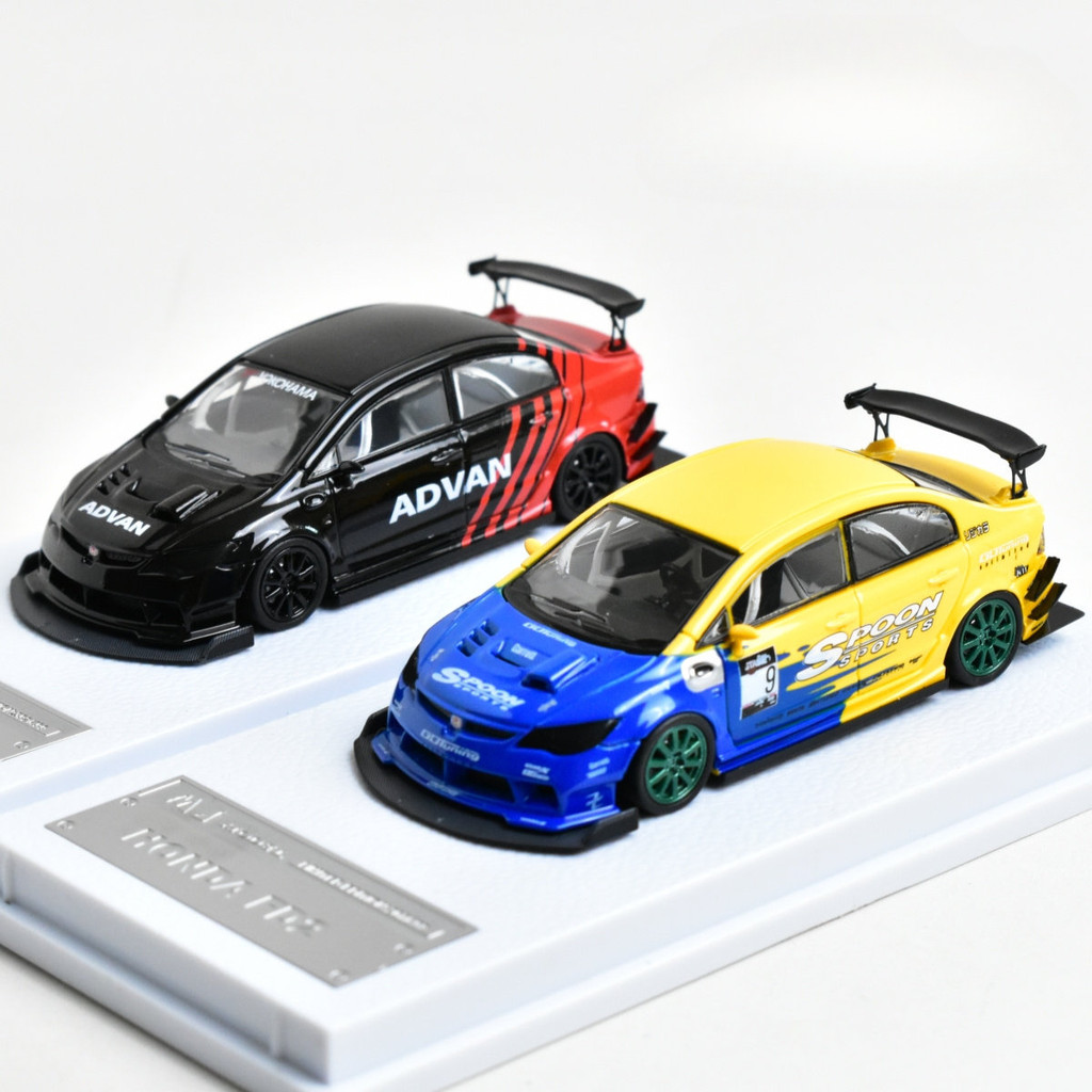 MJ 1:64 Honda Civic FD2 เรซิ่นรถรุ่นเครื่องประดับ