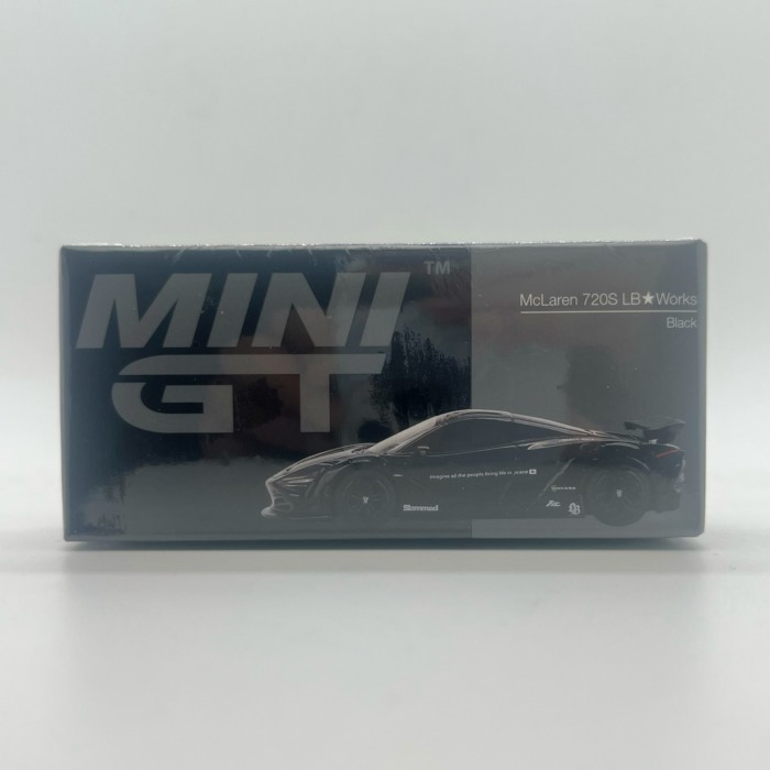 MINIGT เบอร์ 777 64 Scale McLaren 720S LB ดัดแปลงรุ่นรถโลหะผสมคอลเลกชันสีดํา