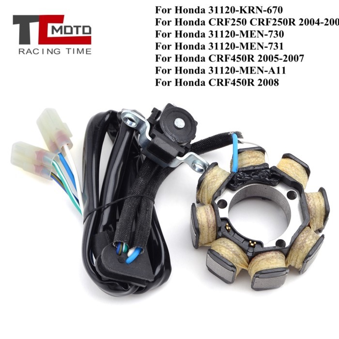 Motorcycle Magneto Generator Stator Coil 8 Poles For Honda CRF250 CRF250R CRF450R 2008 CRF 250R 450