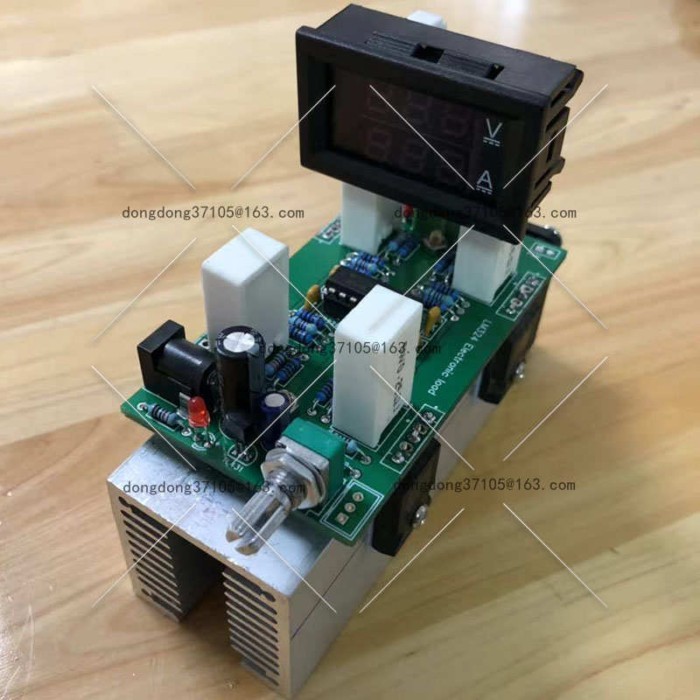 DIY Adjustable DC Electronic Load Module Instrument Tester LM324 Discharge Aging Power Supply and L