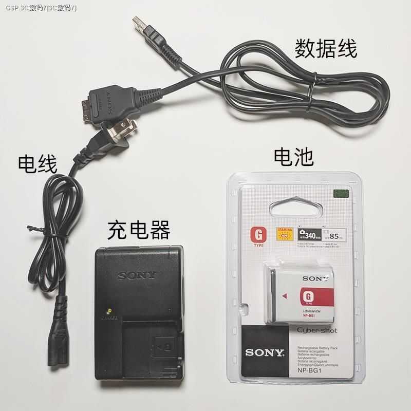 G Sony Np-Bg1 Battery For Dsc-W210 W230 W20 Hx5 H55 H20 Camera With Charger And Power Cable.