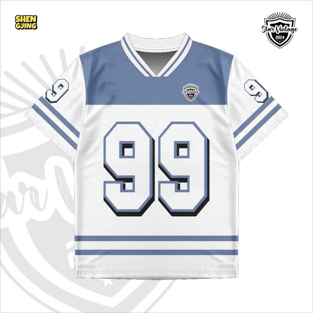 Star Vintage Jersey Number 99 / Vintage / Bola / NFL Jersey Streetwear
