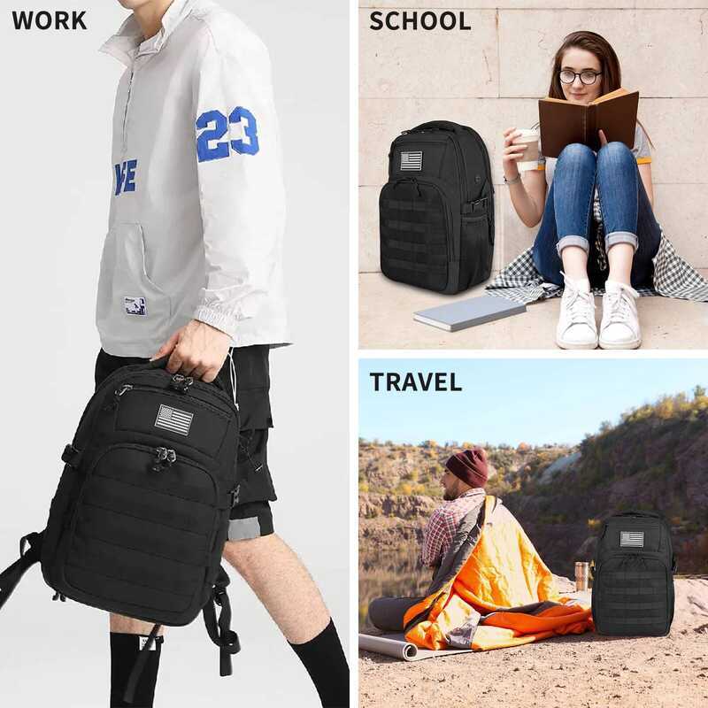 roof Sport Men Women  Outdoor Fitness 30L Tactical College Backpacks15'' Travel Laptop Backpack for