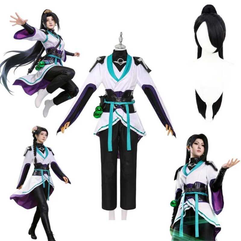 G Anime Cosplay Game VALORANT Sage Costume Wig
