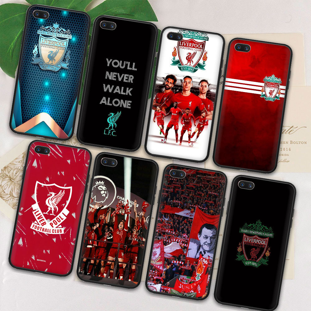 ปกอ่อน OPPO Reno 8T 5G 7z 8z 2 2Z 2F 3 4 4Pro 4G 8M88 Liverpool Soft Black Phone Case