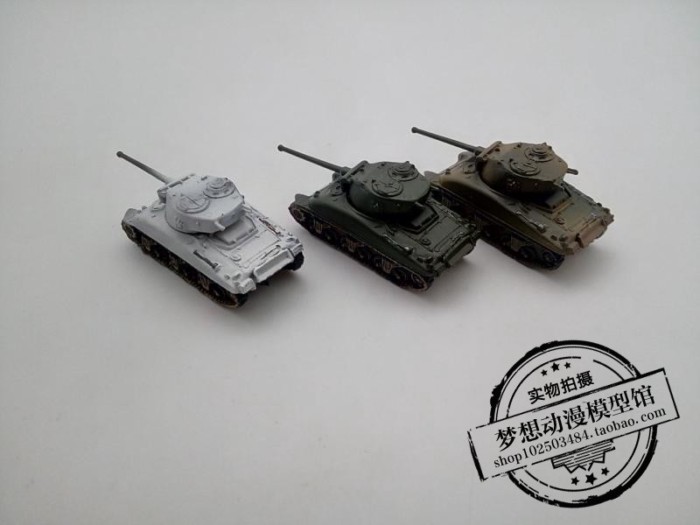 Ocean Hall 1: 144 World War II US Army M4/76 Sherman Medium Tank สําเร็จรูปรุ่น M4 Out of Print Mode