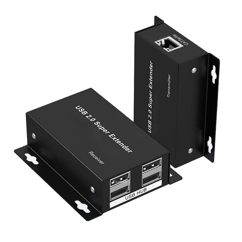 USB2.0 Rj45 Extender Over Single Ethernet Cat6 USB to Rj45 Extension Transmitter สําหรับเว็บแคมเครื่