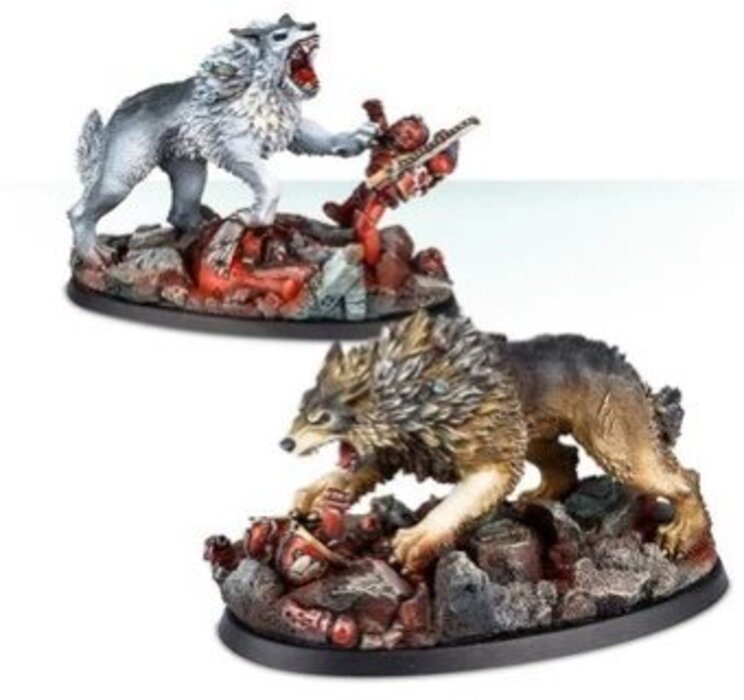 [โมเดลวอร์แฮมเมอร์] H666 Lemanus Wolf Space Wild Wolf Resin Model