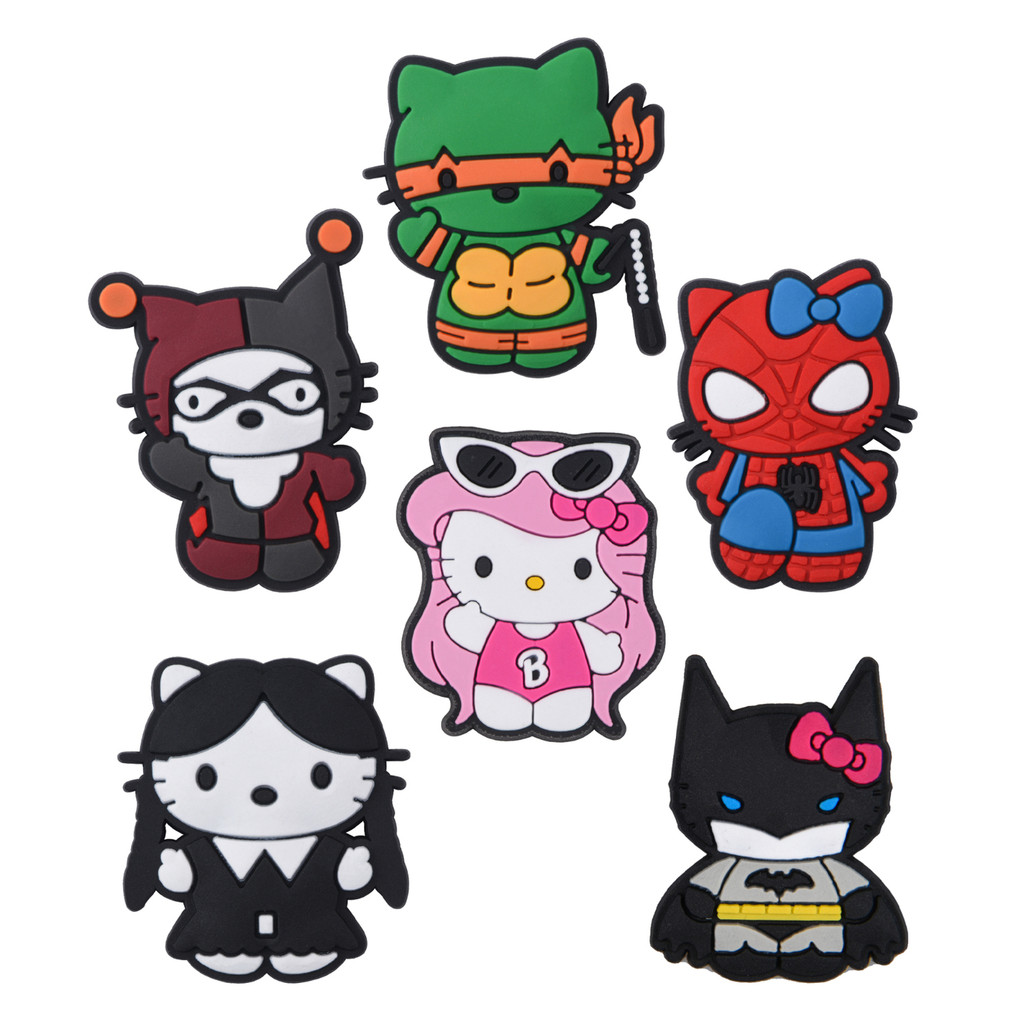 Hello Kitty Cross-Border Carnival Crocs Hole Shoes Exclusive Shoes Flower, วัสดุ PVC สร้างผลิตภัณฑ์เ