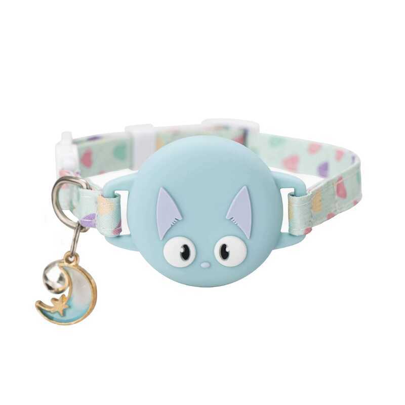 Tag Cat Collar Puppy Outing Anti-Lost Location Tracker ปลอกซิลิโคน Luminous Pet Collar