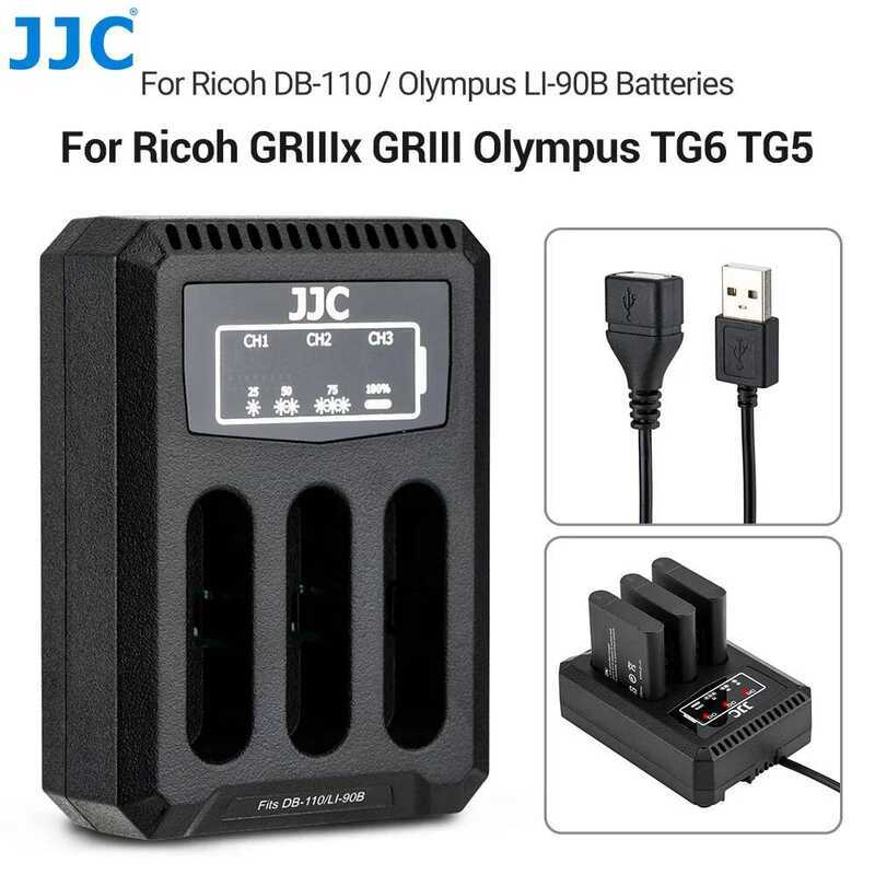 DB-110 LI-90B แบตเตอรี่ USB กล้องสําหรับ Ricoh GRIIIx GRIII HDF Olympus TG-7 TG-6 TG-5 TG-4 TG-3 TG-