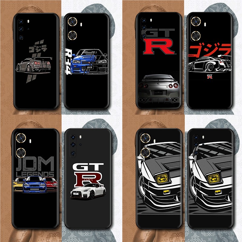 C3 รถออกแบบ cool GTR สําหรับ Huawei P10 P20 P30 Lite Pro Y5P Y6P Y7A Y8P ความเข้ากันได้ TPU Spot พลา